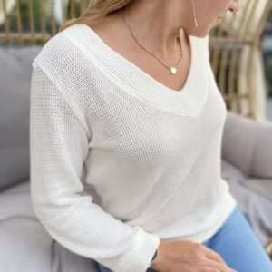 SWETER DAMSKI ECRU